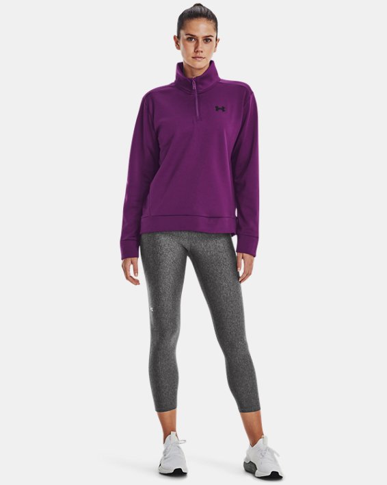 Women's Armour Fleece® ¼ Zip, Purple, pdpMainDesktop image number 2